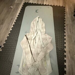 Lululemon Athletica Light Gray Zip-Up Hoodie
